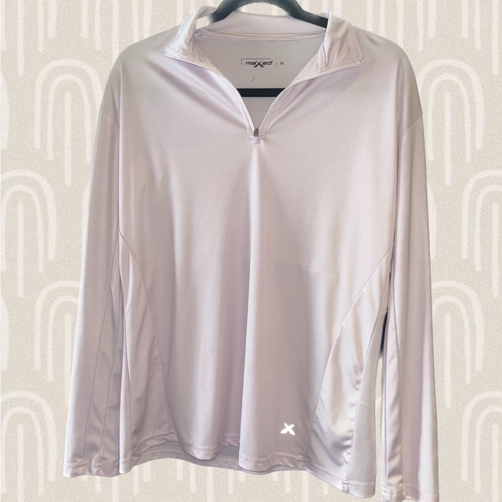 Maxed pale pink athletic long sleeve